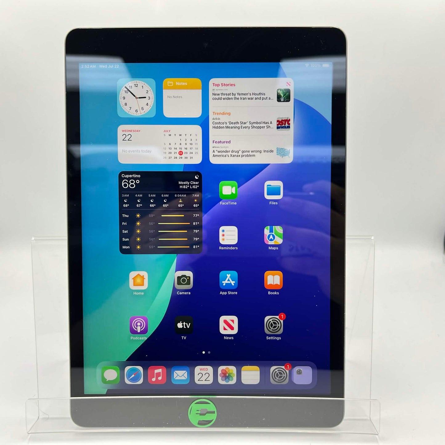 WiFi Only Apple iPad 9th Gen 64GB Space Gray MK2K3LL/A