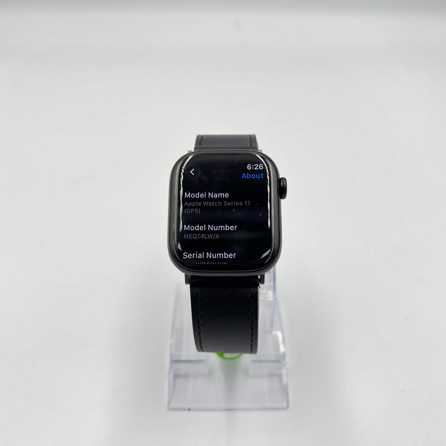 GPS Only Apple Watch Series 11 42MM Jet Black Aluminum Aftermarket Band MEQT4LW/A