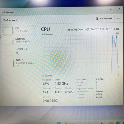 Asus E410MA E410M 14" Celeron N4020 1.1GHz 4GB RAM 64GB SSD