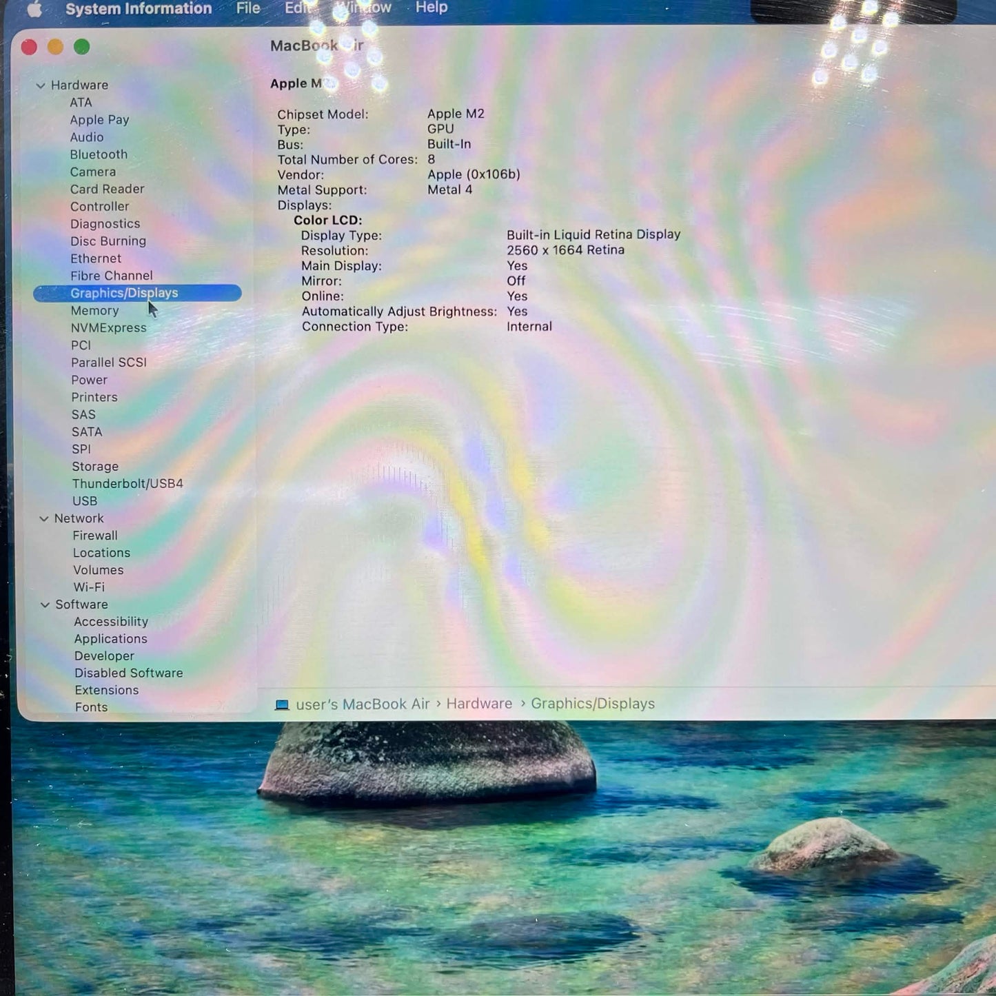 2022 Apple MacBook Air 13.6" M2 8C GPU 3.5GHz 8GB RAM 256GB SSD 1PMLXW3LL/A