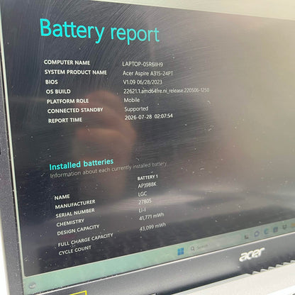 Acer Aspire 3 A315-24PT 15.6" Ryzen 5 7520U 2.8GHz 16GB RAM 512GB SSD