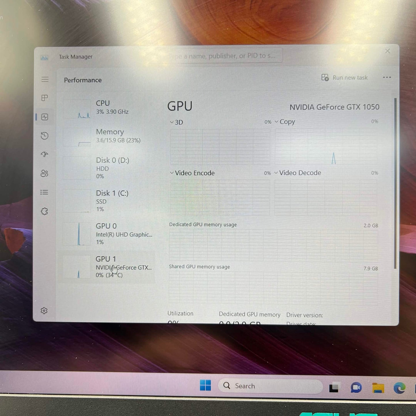 Asus Vivobook 15 K570U 15.6" i7-8550U 1.8GHz 16GB RAM 1TB HDD 256GB SSD GeForce GTX 1050