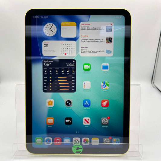 WiFi Only Apple iPad 11" (A16) 128GB Yellow MD4D4LL/A