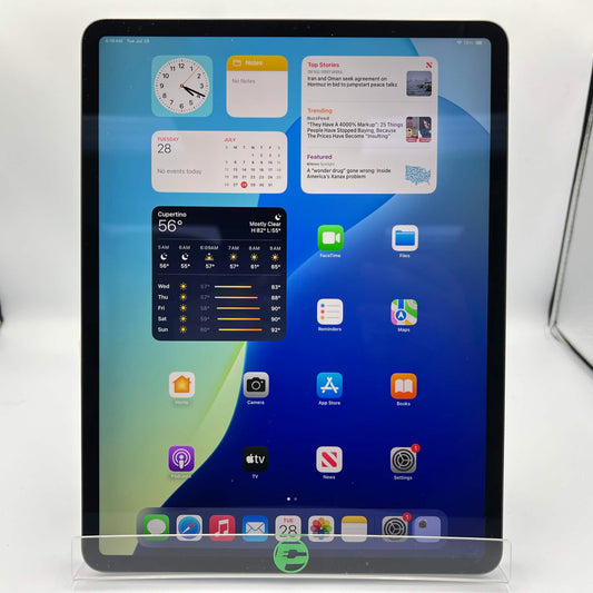WiFi Only Apple iPad Pro 12.9" 4th Gen 128GB Space Gray MY2H2LL/A