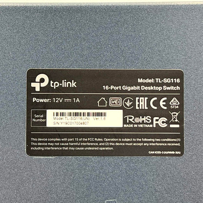 tp-link 16-Port Gigabit network switch TL-SG116
