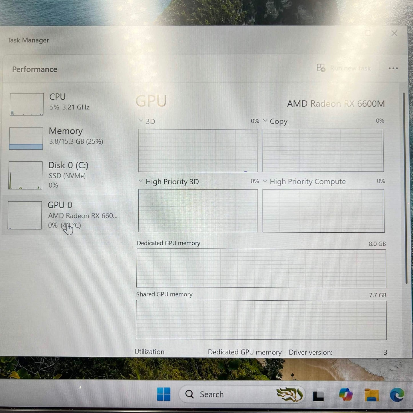 HP Omen 16-C0002DX 16" Ryzen 7 5800H 3.2GHz 16GB RAM 1TB SSD AMD Radeon RX 6600M