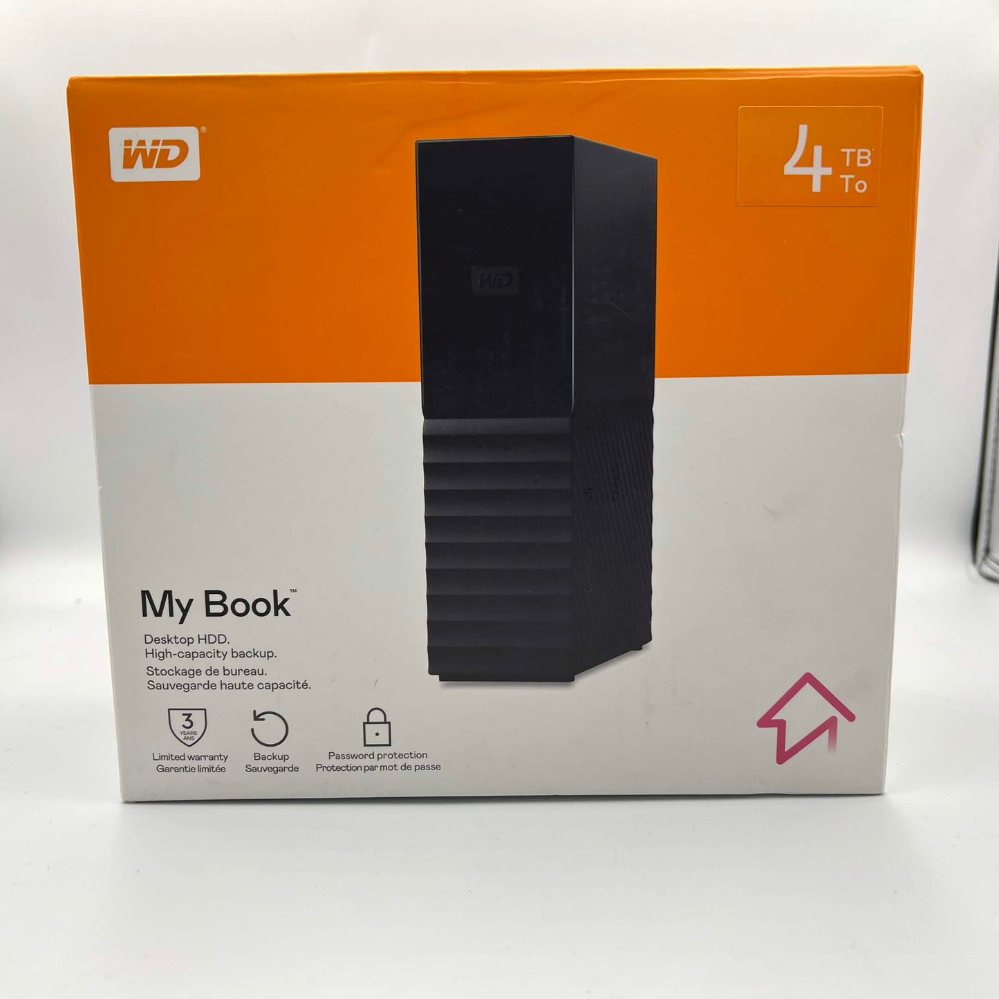 Western Digital WD 3.5" My Book 4TB Micro USB-B to USB-A HDD WDBBGB0040HBK-NESN