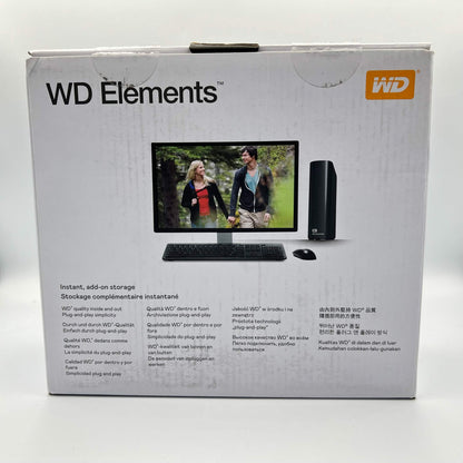 Western Digital WD 3.5" Elements Portable 14TB Micro USB-B to USB-A HDD WDBWLG0140HBK-NESN