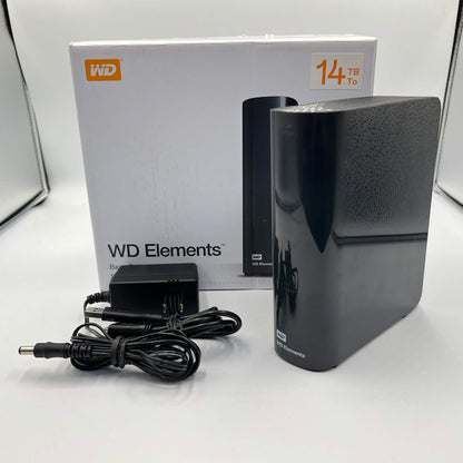 Western Digital WD 3.5" Elements Portable 14TB Micro USB-B to USB-A HDD WDBWLG0140HBK-NESN