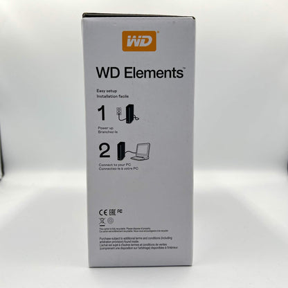 New Western Digital WD Elements Portable 14TB Micro USB-B to USB-A 