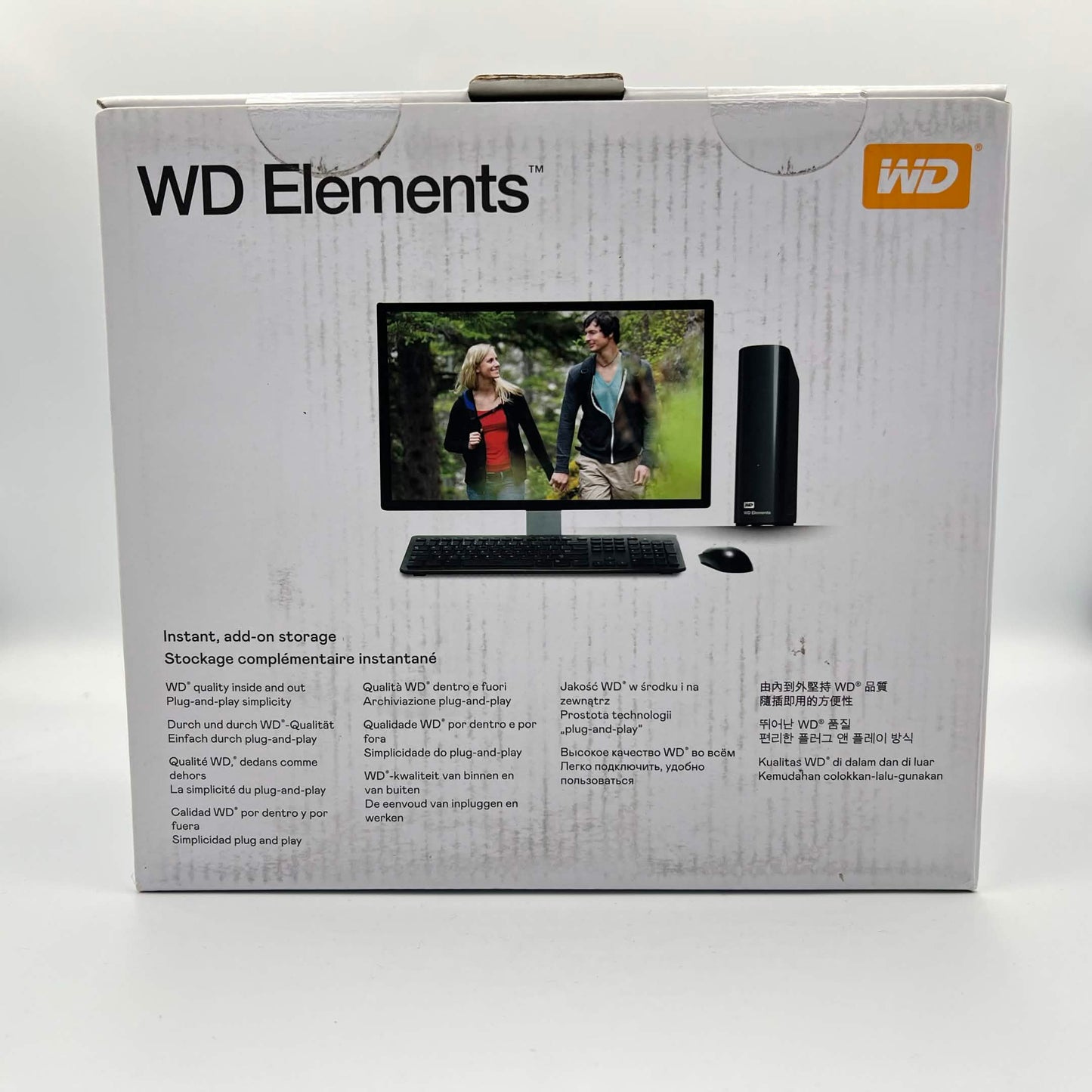 New Western Digital WD Elements Portable 14TB Micro USB-B to USB-A 