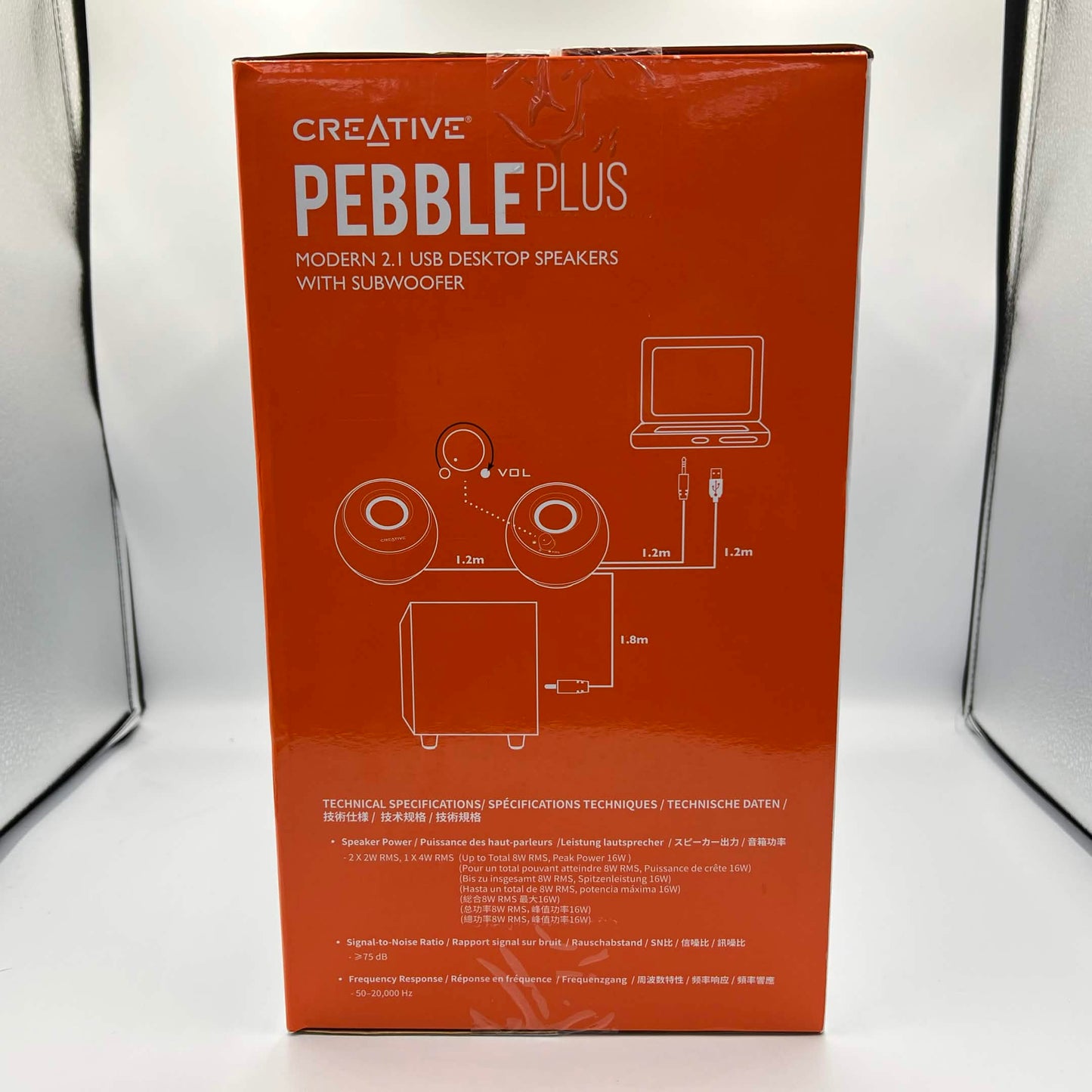 New Creative Labs Pebble Plus Wired PC Speaker and subwuffer Black MF0480
