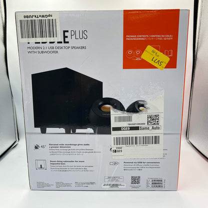 New Creative Labs Pebble Plus Wired PC Speaker and subwuffer Black MF0480