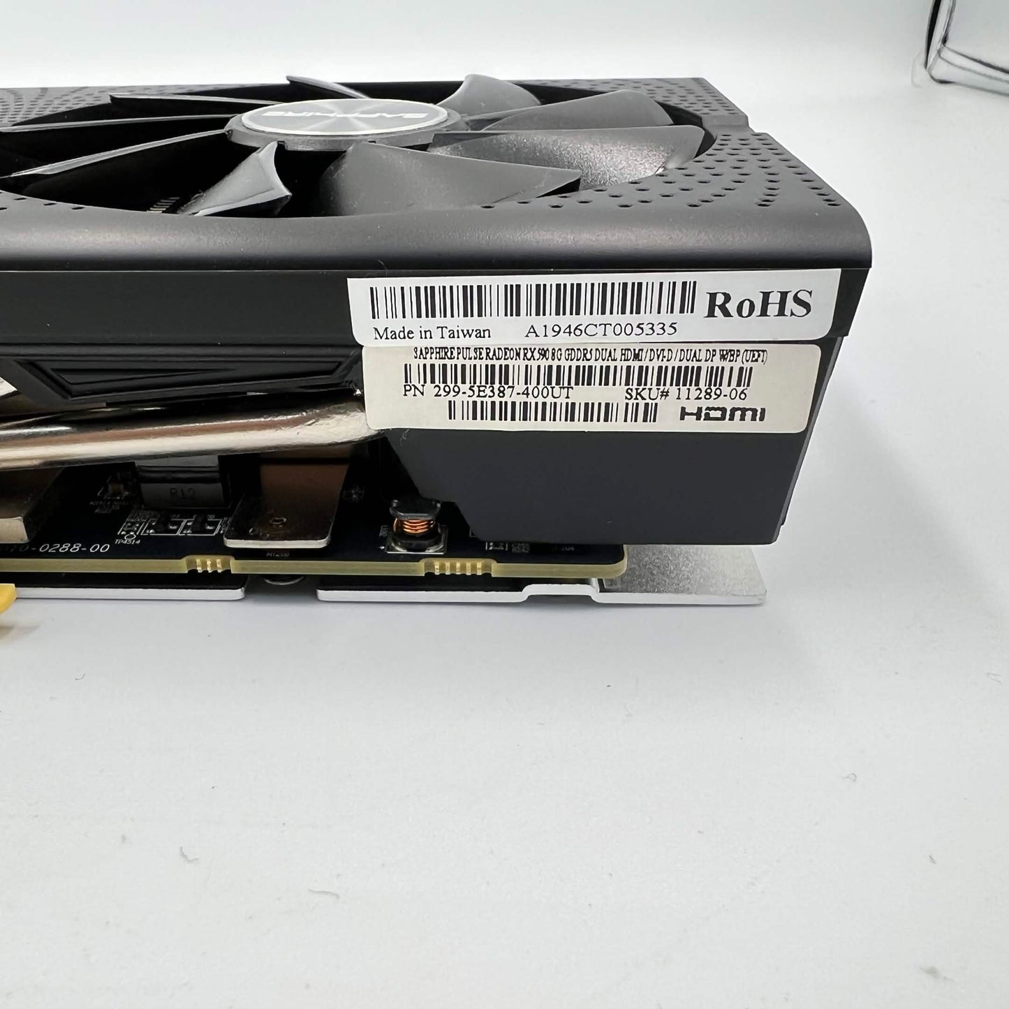 AMD Radeon RX 590 Sapphire Pulse 8GB GDDR5 Graphics Card 299-5E380-400UT