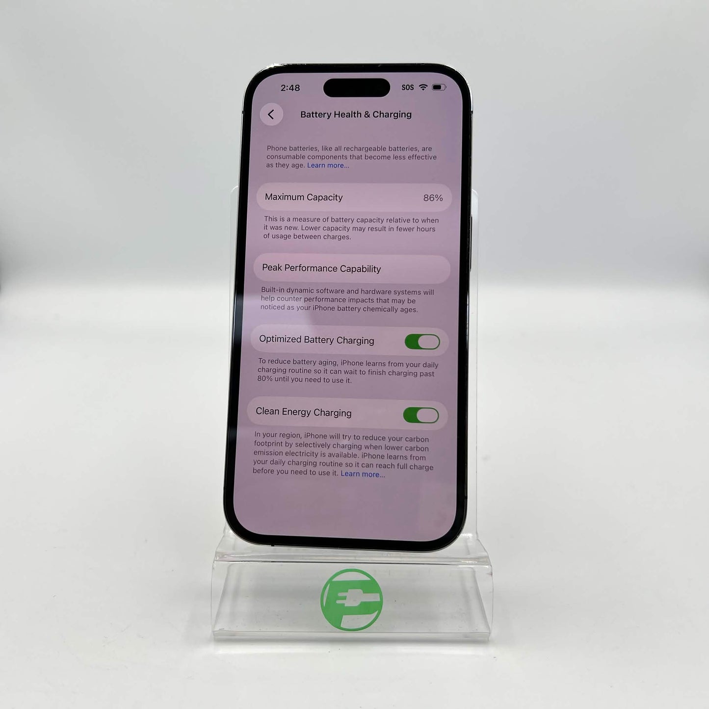 Factory Unlocked Apple iPhone 14 Pro 128GB Deep Purple MQ0E3LL/A
