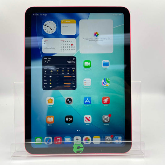 WiFi Only Apple iPad 10th Gen 64GB Pink MPQ33LL/A