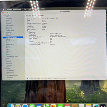 2020 Apple MacBook Pro 13.3" i5 1.4GHz 8GB RAM 256GB SSD Silver A2289