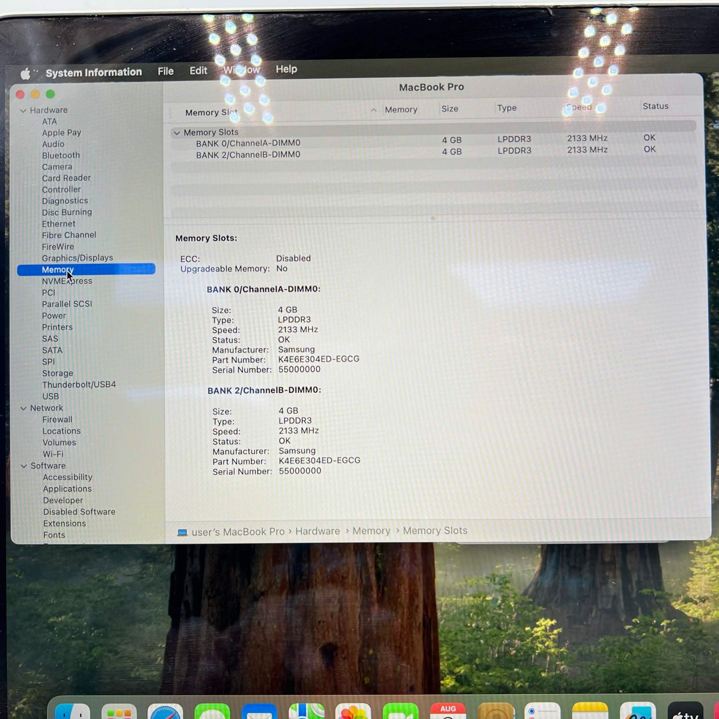 2020 Apple MacBook Pro 13.3" i5 1.4GHz 8GB RAM 256GB SSD Silver A2289