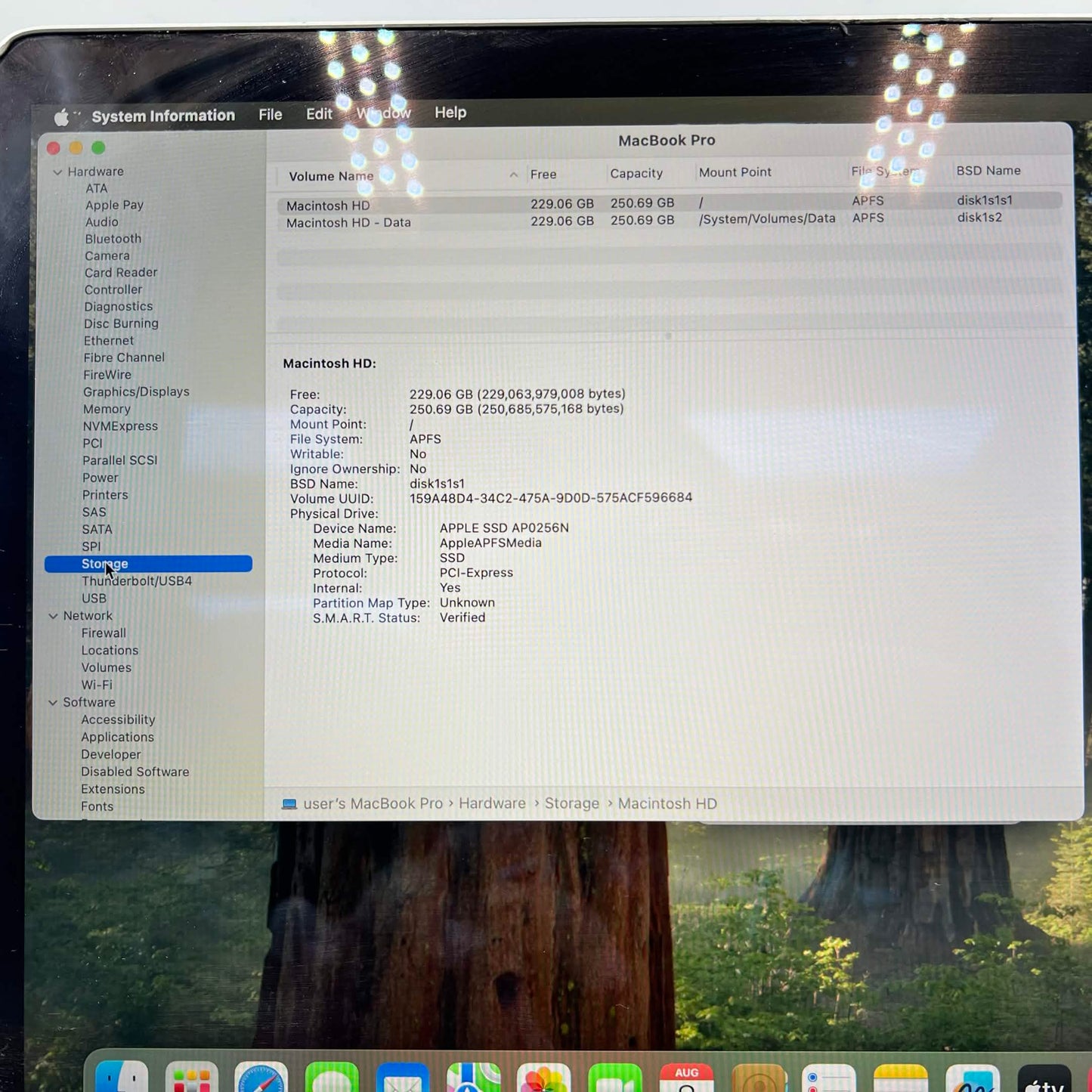 2020 Apple MacBook Pro 13.3" i5 1.4GHz 8GB RAM 256GB SSD Silver A2289