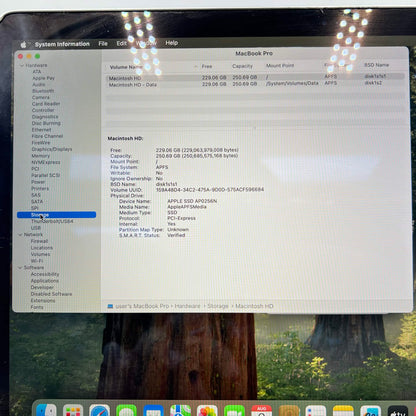 2020 Apple MacBook Pro 13.3" i5 1.4GHz 8GB RAM 256GB SSD Silver A2289