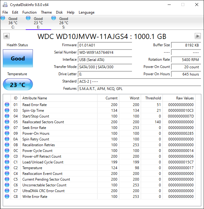 Western Digital WD Portable My Passport 1TB SATA III 6Gbps HDD WDBYNN0010BBK