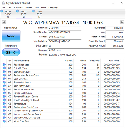 Western Digital WD Portable My Passport 1TB SATA III 6Gbps HDD WDBYNN0010BBK
