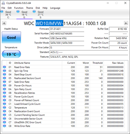 Western Digital WD Portable My Passport 1TB HDD WDBYNN0010BBL